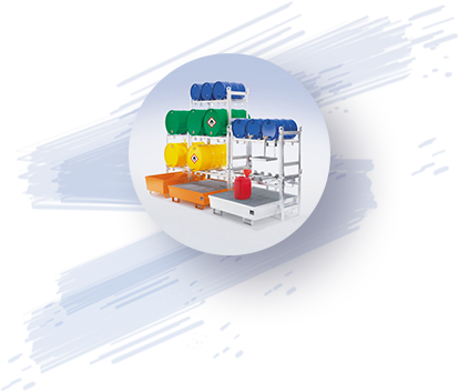 Varil rafı istifleme iskeleti Varil rafı istifleme iskeleti