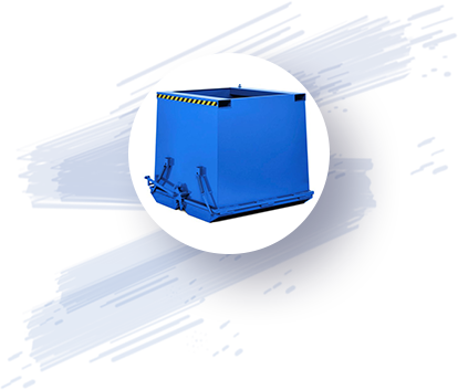 Ağır hizmet tipi menteşeli alt skip Ağır hizmet tipi menteşeli alt skip