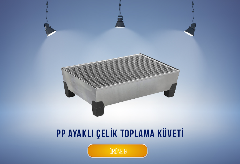 PP ayaklı çelik toplama küveti