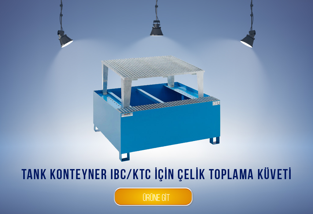 Tank konteyner IBC/KTC için çelik toplama küveti