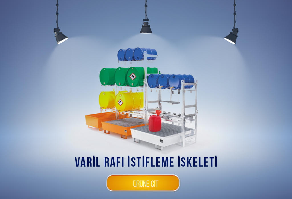 Varil rafı istifleme iskeleti