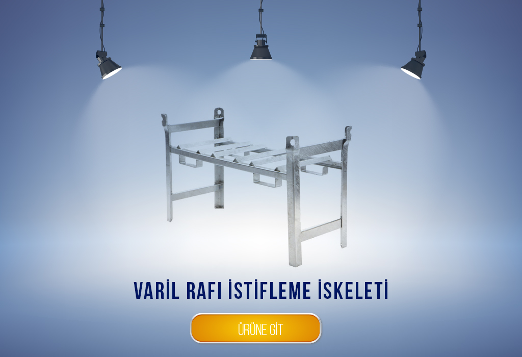 Varil rafı istifleme iskeleti